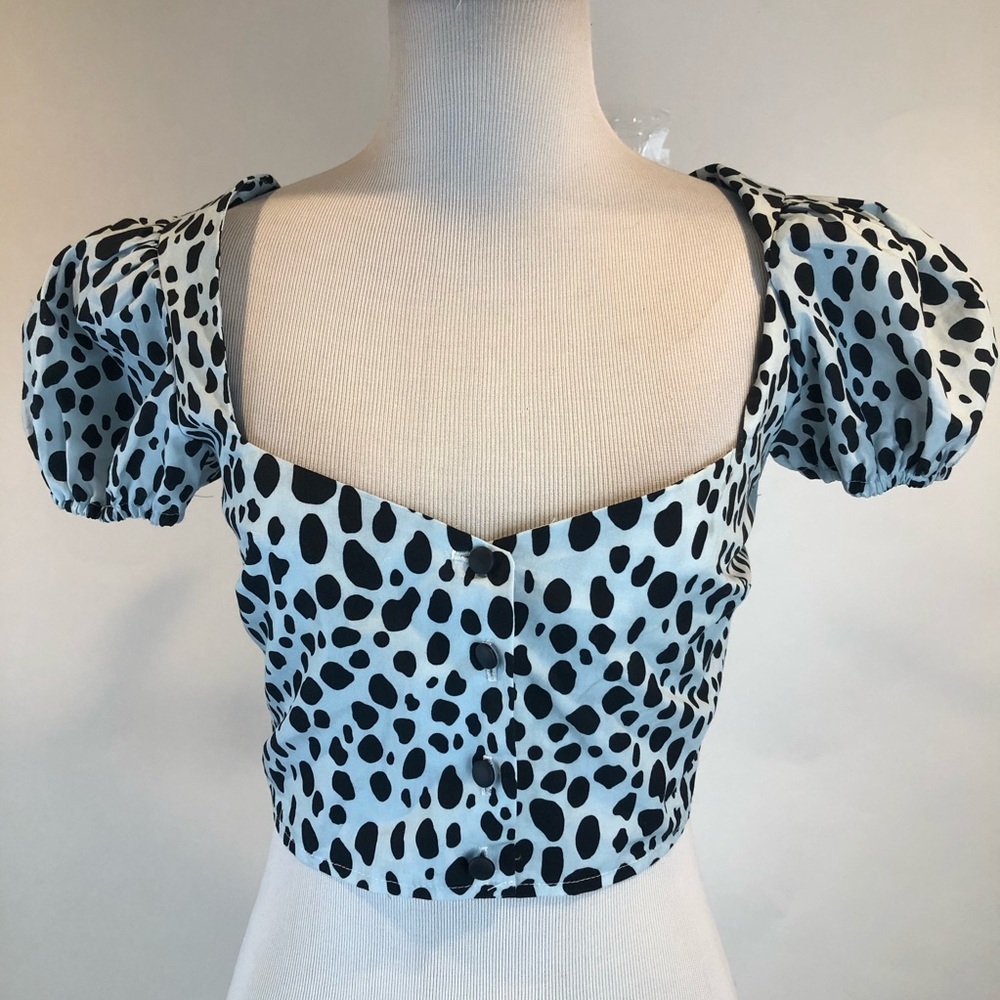 ASOS House of Stars Milk Maid Crop Top SZ 4